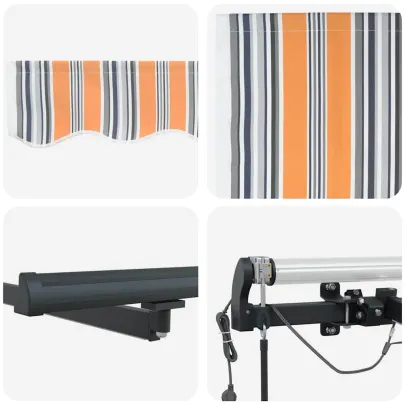 Cortină Retractabilă Multicolor 400x350 cm - Comandă Online