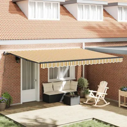 Copertină Retractabilă Manuală 450x350cm - Livrare Gratuită