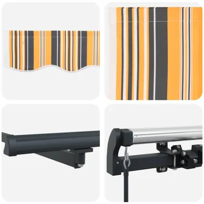 Copertină Retractabilă Manuală 450x350cm - Livrare Gratuită