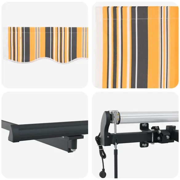 Cortină Retractabilă Multicolor 450x350 cm - Telecomandă