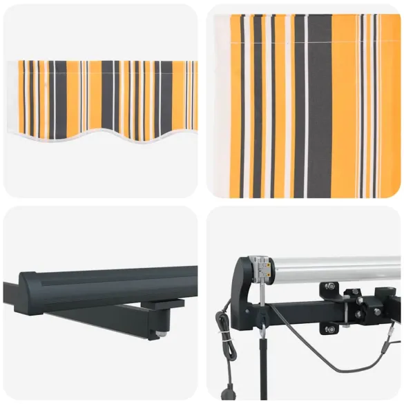 Cortină Retractabilă Multicolor 450x350 cm - Telecomandă