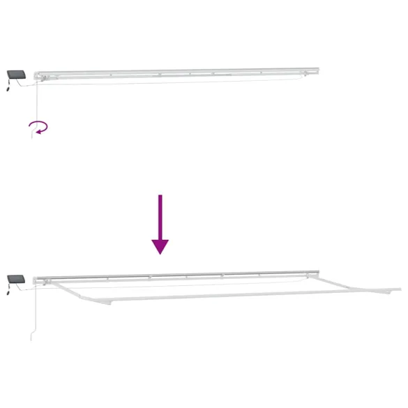 Cortină Retractabilă Manuală 6x3.5m | Livrare Gratuită