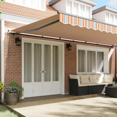 Cortină Retractabilă Manuală 600x350 cm - Protecție Soare