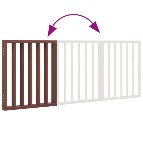 Poartă Pliabilă Câini Lemn Plop - 150 cm - Livrare Gratuită