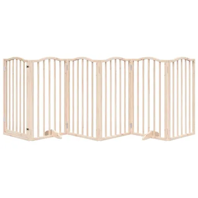 Poartă Pliabilă Câini - Lemn Plop - 300 cm - Livrare Gratuită