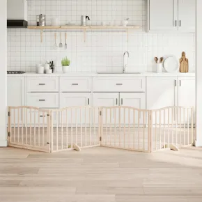 Poartă Câini Pliabilă Lemn Plop - 320 cm - Livrare Gratuită