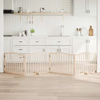 Poartă Câini Pliabilă Lemn Plop - 320 cm - Livrare Gratuită