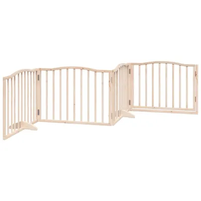 Poartă Câini Pliabilă Lemn Plop - 320 cm - Livrare Gratuită