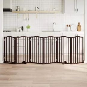 Poartă Câini Pliabilă Lemn - 300 cm - Livrare Gratuită