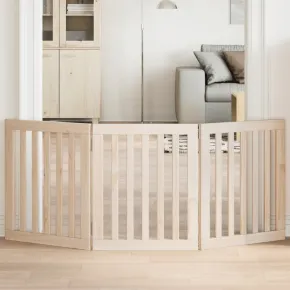 Poartă Pliabilă pentru Câini din Lemn - 150 cm - Livrare Gratuită