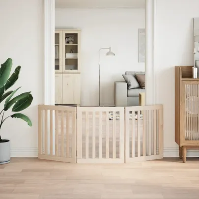 Poartă Pliabilă pentru Câini din Lemn - 150 cm - Livrare Gratuită