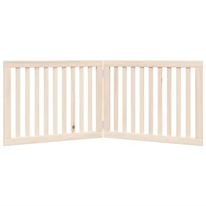 Poartă Pliabilă pentru Câini - Lemn de Plop - 160 cm - Gratis Livrare