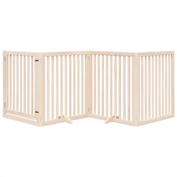 Poartă Pliabilă pentru Câini - Lemn de Plop - 320 cm