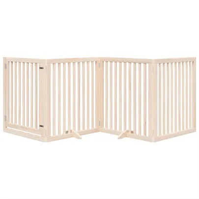 Poartă Pliabilă pentru Câini - Lemn de Plop - 320 cm