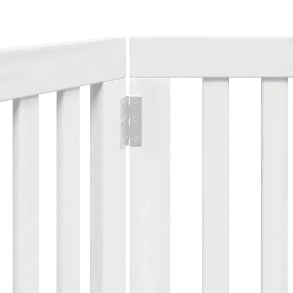 Poartă Pliabilă pentru Câini - 2 Panouri - 160 cm - Alb
