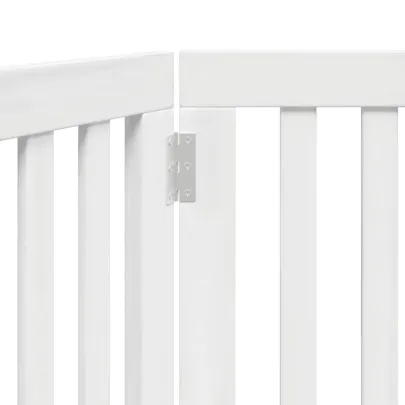 Poartă Pliabilă pentru Câini - 2 Panouri - 160 cm - Alb