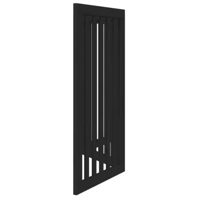 Poartă Pliabilă Câini 3 Panouri Negru 150 cm - Lemn Plop