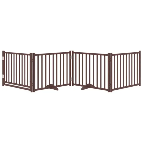 Poartă Câini Pliabilă Lemn Brad 320 cm - Livrare Gratuită