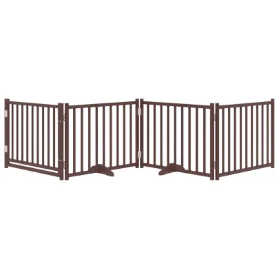 Poartă Câini Pliabilă Lemn Brad 320 cm - Livrare Gratuită