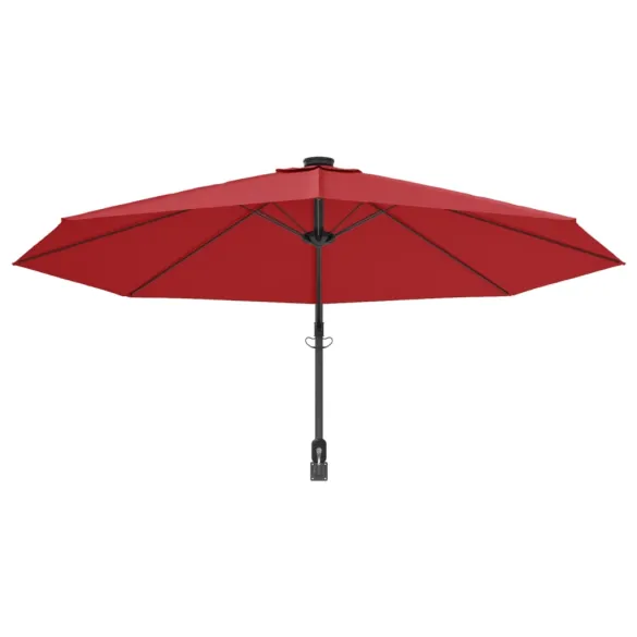 Umbrelă de perete roșu aprins 290 cm - Protecție UV