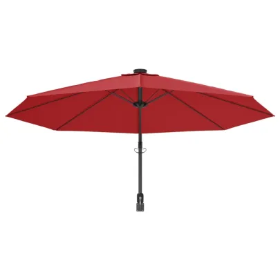 Umbrelă de perete roșu aprins 290 cm - Protecție UV