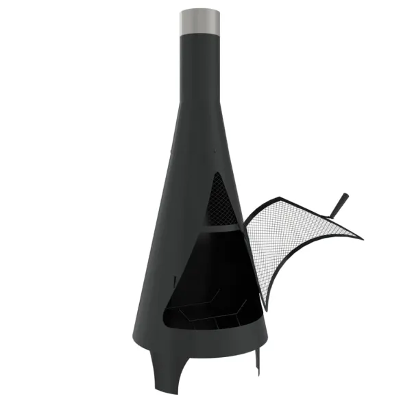 Sobă Grădină Oțel cu Vătrai - Livrare Gratuită