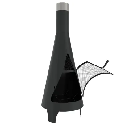 Sobă Grădină Oțel cu Vătrai - Livrare Gratuită