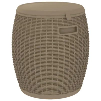 Cutie Depozitare Grădină 4 în 1 - Maro Ratan - Versatilă