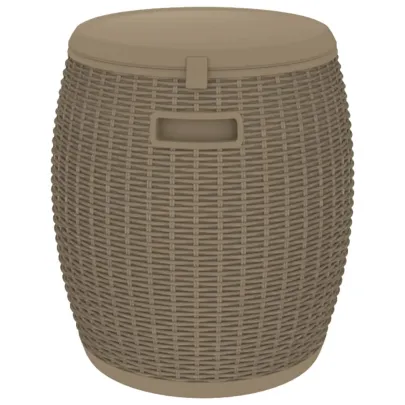 Cutie Depozitare Grădină 4 în 1 - Maro Ratan - Versatilă