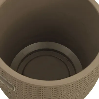 Cutie Depozitare Grădină 4 în 1 - Maro Ratan - Versatilă