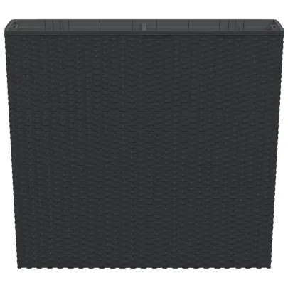 Jardinieră Ratan Antracit cu Interior Detașabil 44L