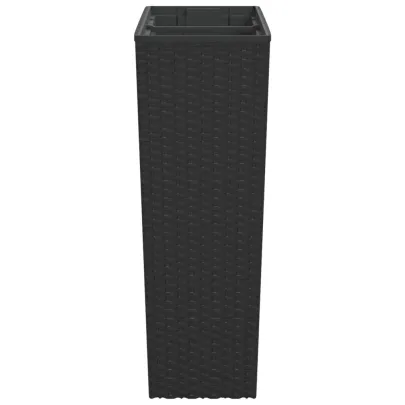 Jardinieră Ratan Antracit cu Interior Detașabil 44L