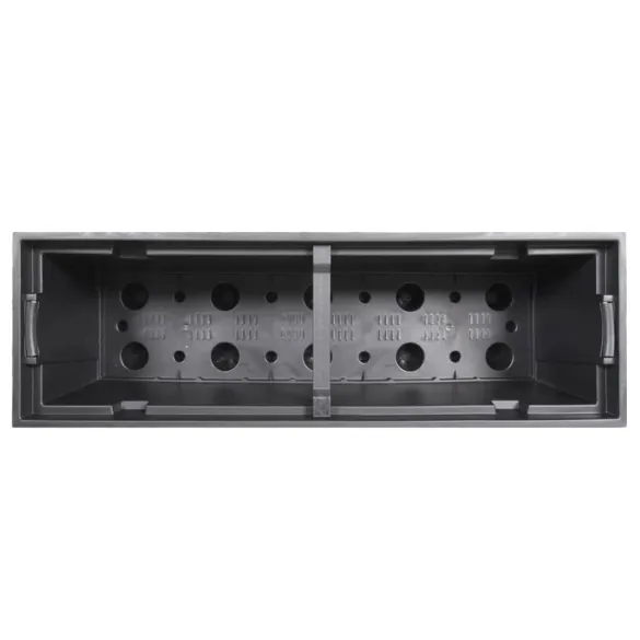 Jardinieră Ratan Antracit cu Interior Detașabil 44L