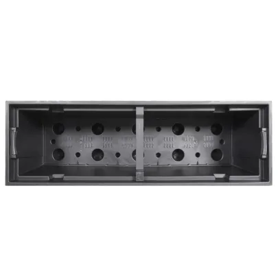 Jardinieră Ratan Antracit cu Interior Detașabil 44L