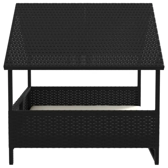 Casă pentru câini cu pernă - Poliratan rezistent la intemperii