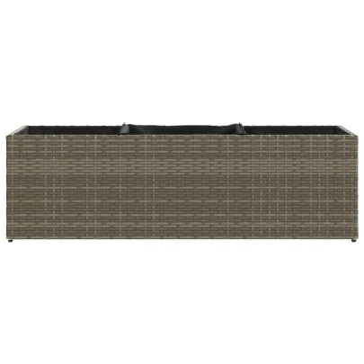 Jardinieră Grădină 3 Ghivece Gri Poliratan | Livrare Gratuită