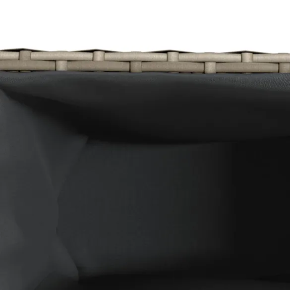 Jardinieră Grădină 3 Ghivece Gri Poliratan | Livrare Gratuită