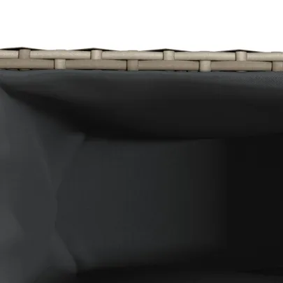 Jardinieră Grădină 3 Ghivece Gri Poliratan | Livrare Gratuită