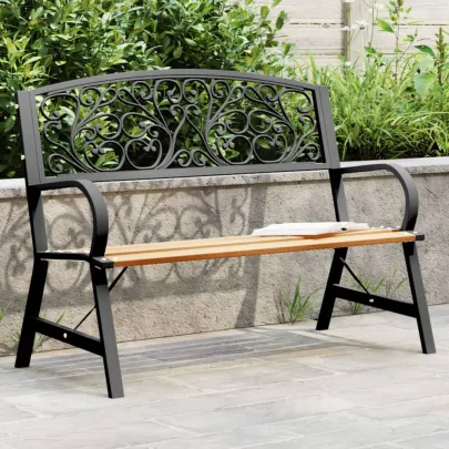 Bancă Grădină Lemn 120 cm - Vintage, Rezistentă - Livrare Gratuită