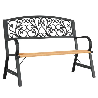 Bancă Grădină Lemn 120 cm - Vintage, Rezistentă - Livrare Gratuită