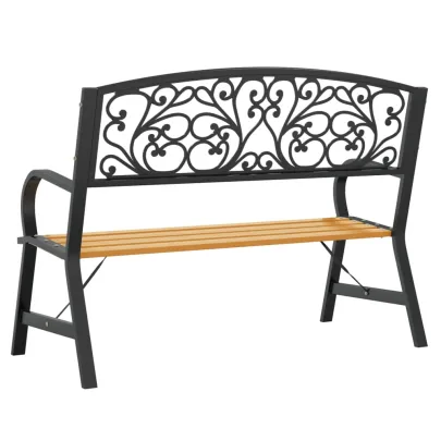 Bancă Grădină Lemn 120 cm - Vintage, Rezistentă - Livrare Gratuită