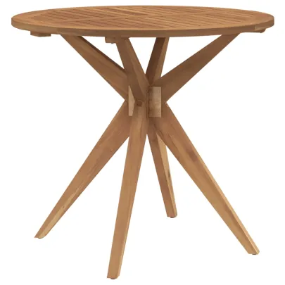 Masă Grădină Rotundă Lemn Acacia | Livrare Gratuită