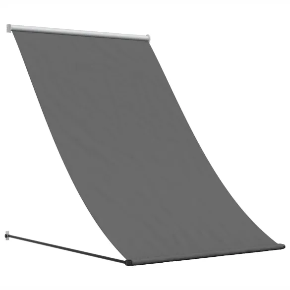 Copertină Retractabilă Antracit 100x150 cm - Textil și Oțel