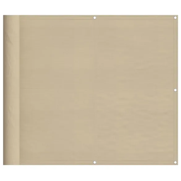 Paravan de Balcon Bej 90x800 cm - Poliester Oxford