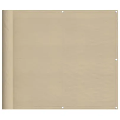 Paravan de Balcon Bej 90x800 cm - Poliester Oxford