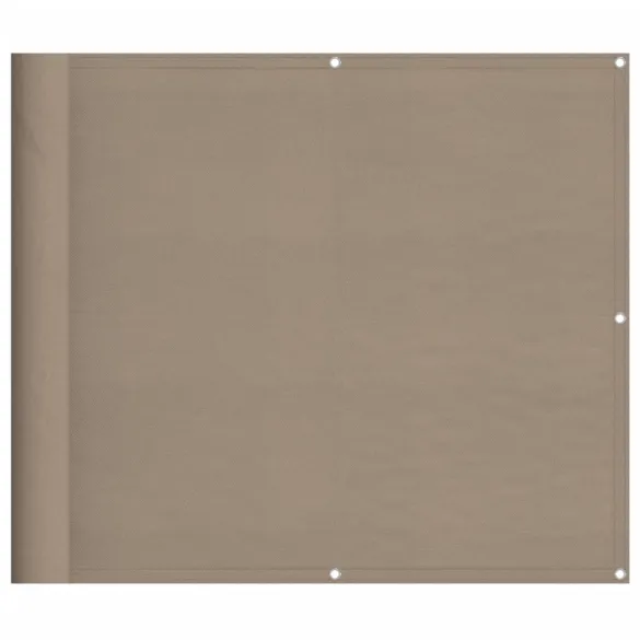Paravan de Balcon Gri Taupe 90x800 cm - Poliester Oxford