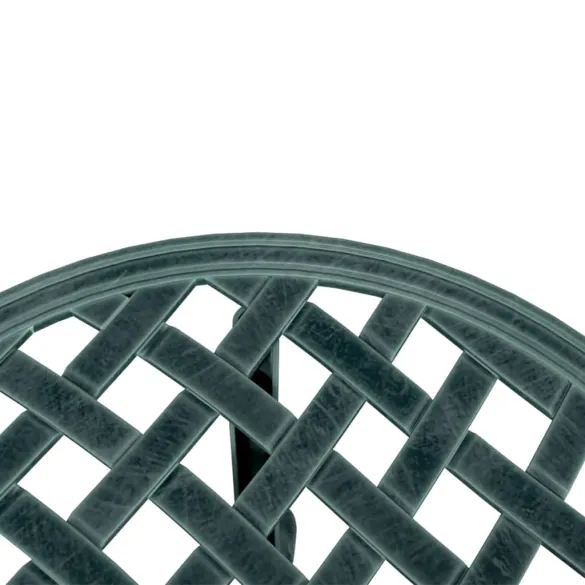 Masă Grădină Verde Aluminiu Turnat Ø48 cm | Livrare Gratuită