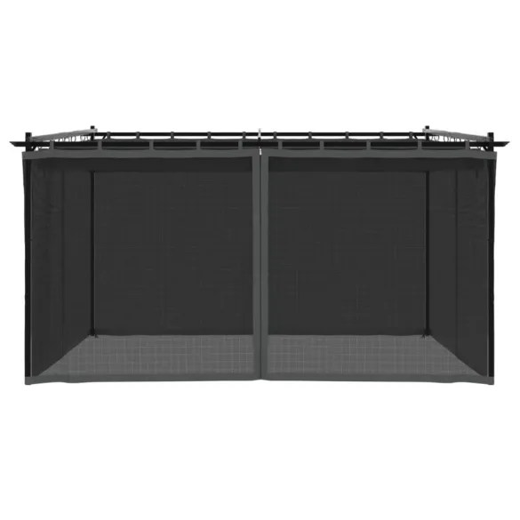 Foișor cu Plasă Antracit 4x3m - Oțel Rezistent | Livrare Gratuită