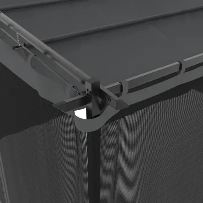 Foișor cu Plasă Antracit 4x3m - Oțel Rezistent | Livrare Gratuită