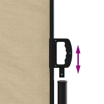 Copertină Laterală Retractabilă Bej 100x300 cm | Livrare Gratuită